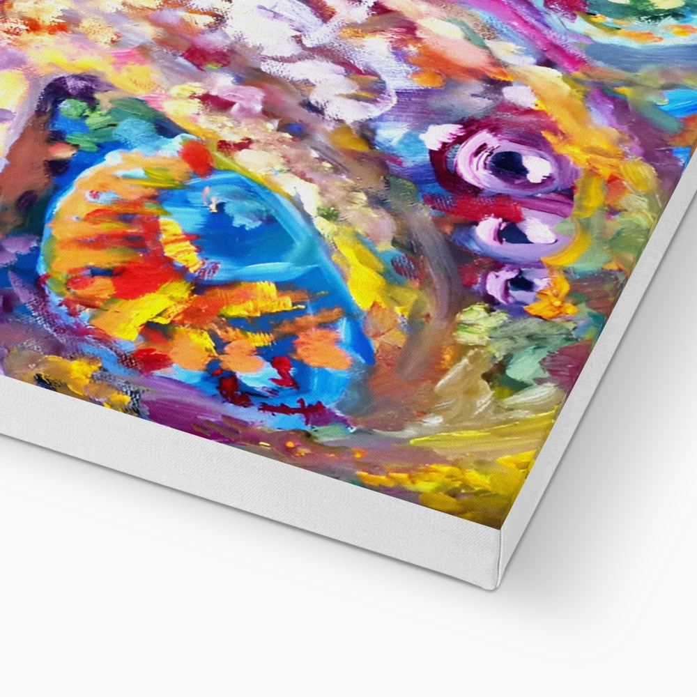 octopus art  canvas print detail