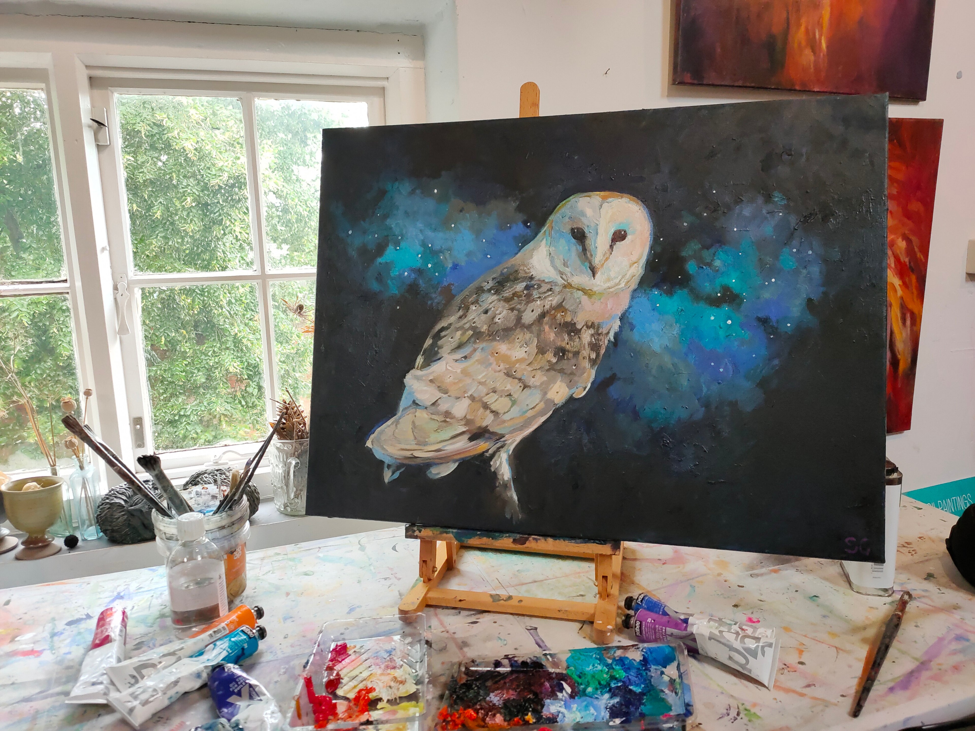 Eulen malen Kunst-Workshop - Ibstock - So 28. Juni 10-16 Uhr