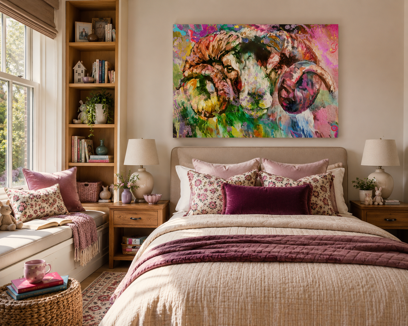 AMOS Sheep Canvas Print