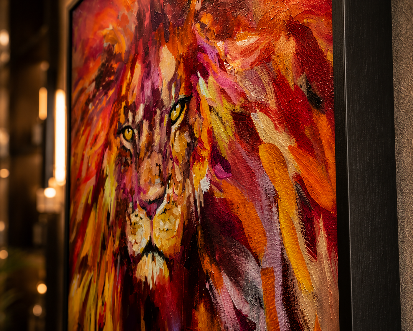 Rufus  - Lion Framed Canvas Print