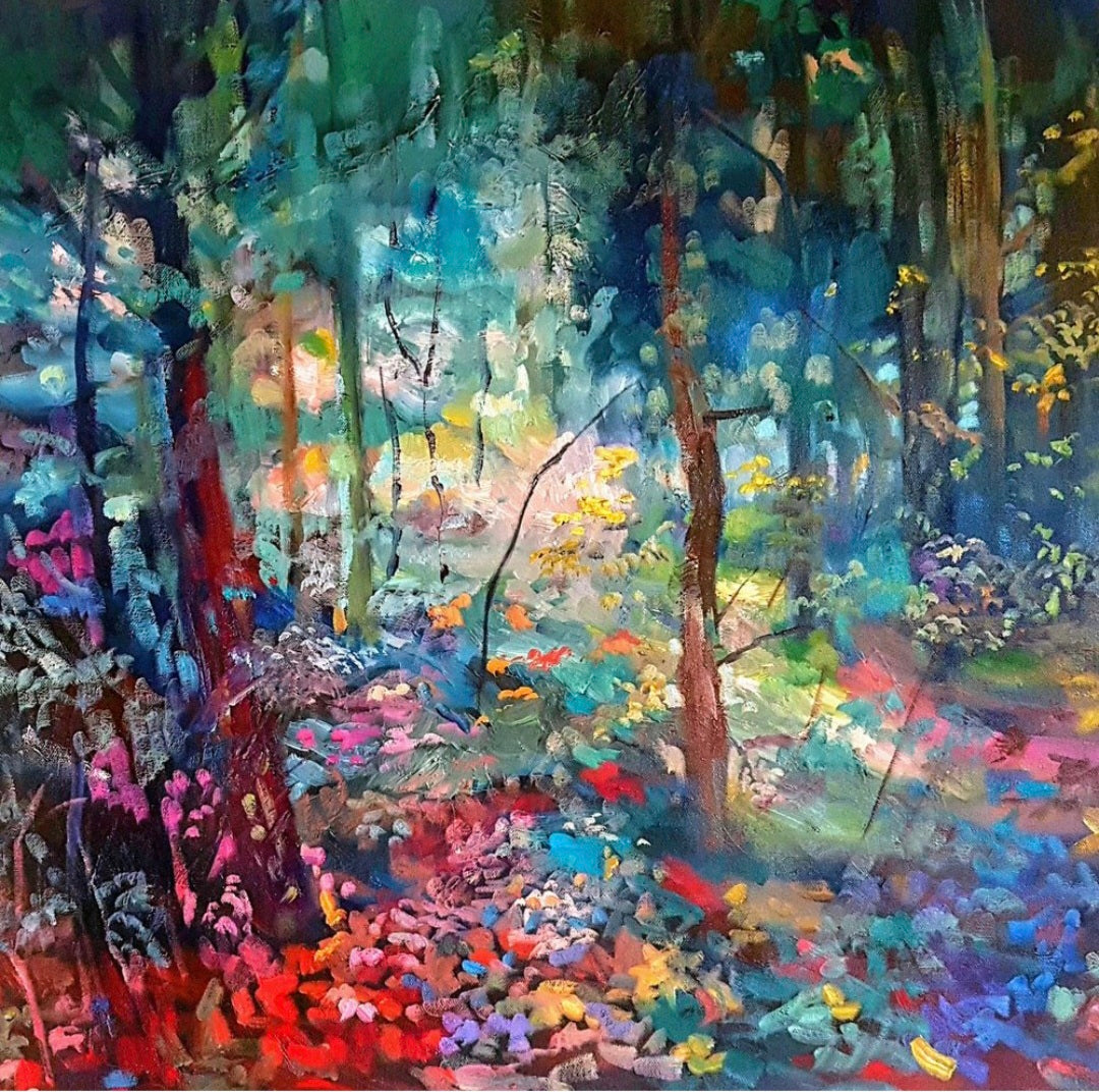 Atmospheric Woodlands Art Workshop  5th September 2026 at Ibstock - Animal Art by Susan Gardner - Contemporary Expressionist - Colourful Fine Art