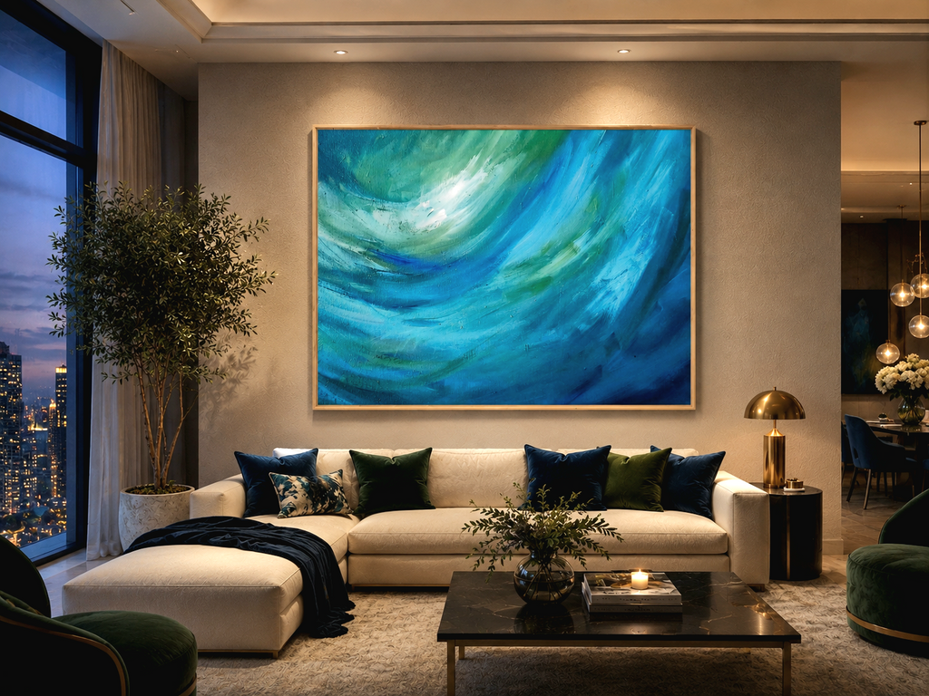 Silken Seas - Gallery Scale Art Canvas
