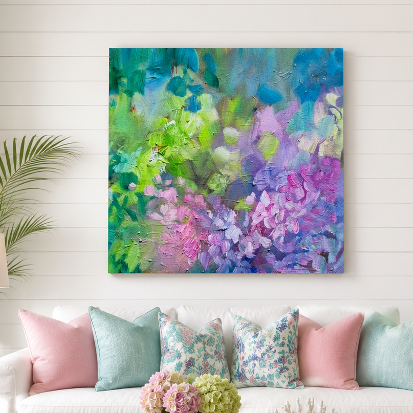 Hydrangea Envy  - Canvas Print