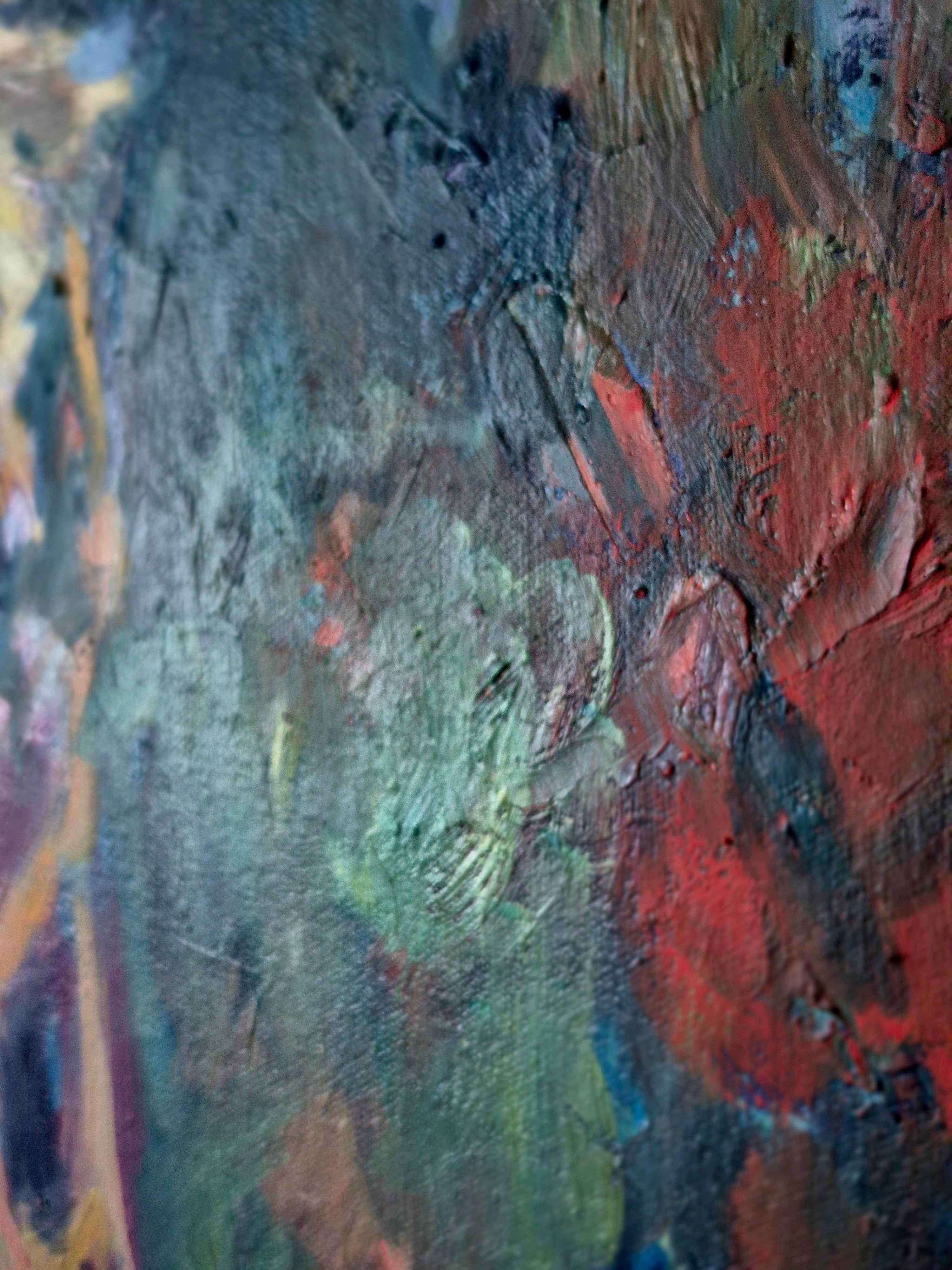 TWIGA LOVE Original Giraffe Oil Painting 40 x 30"/80 x 100 cm
