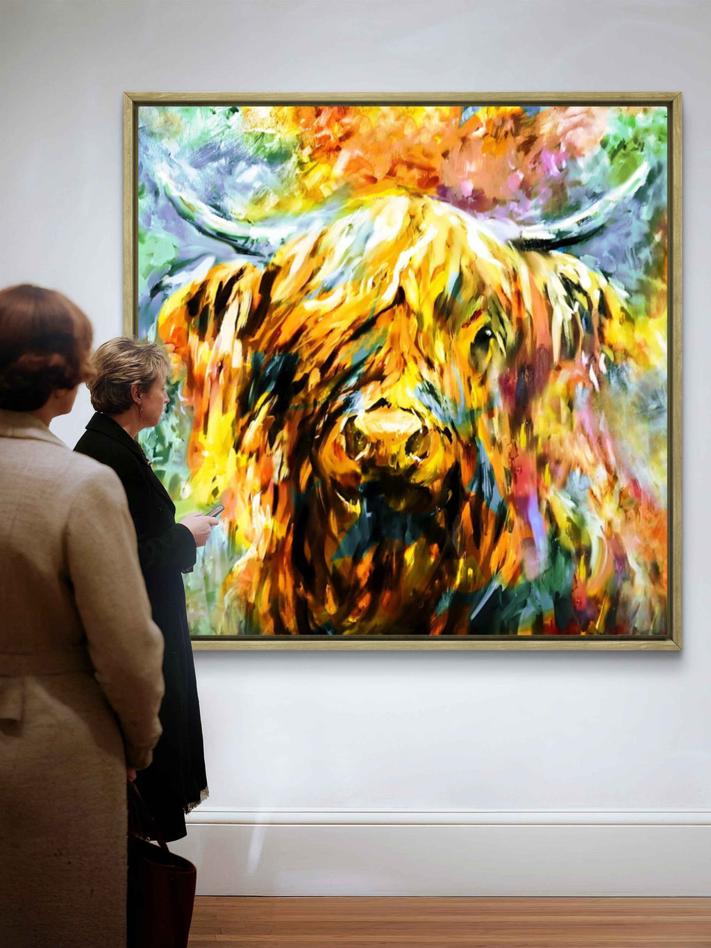 Fraserburgh - Highland Cow Canvas Print