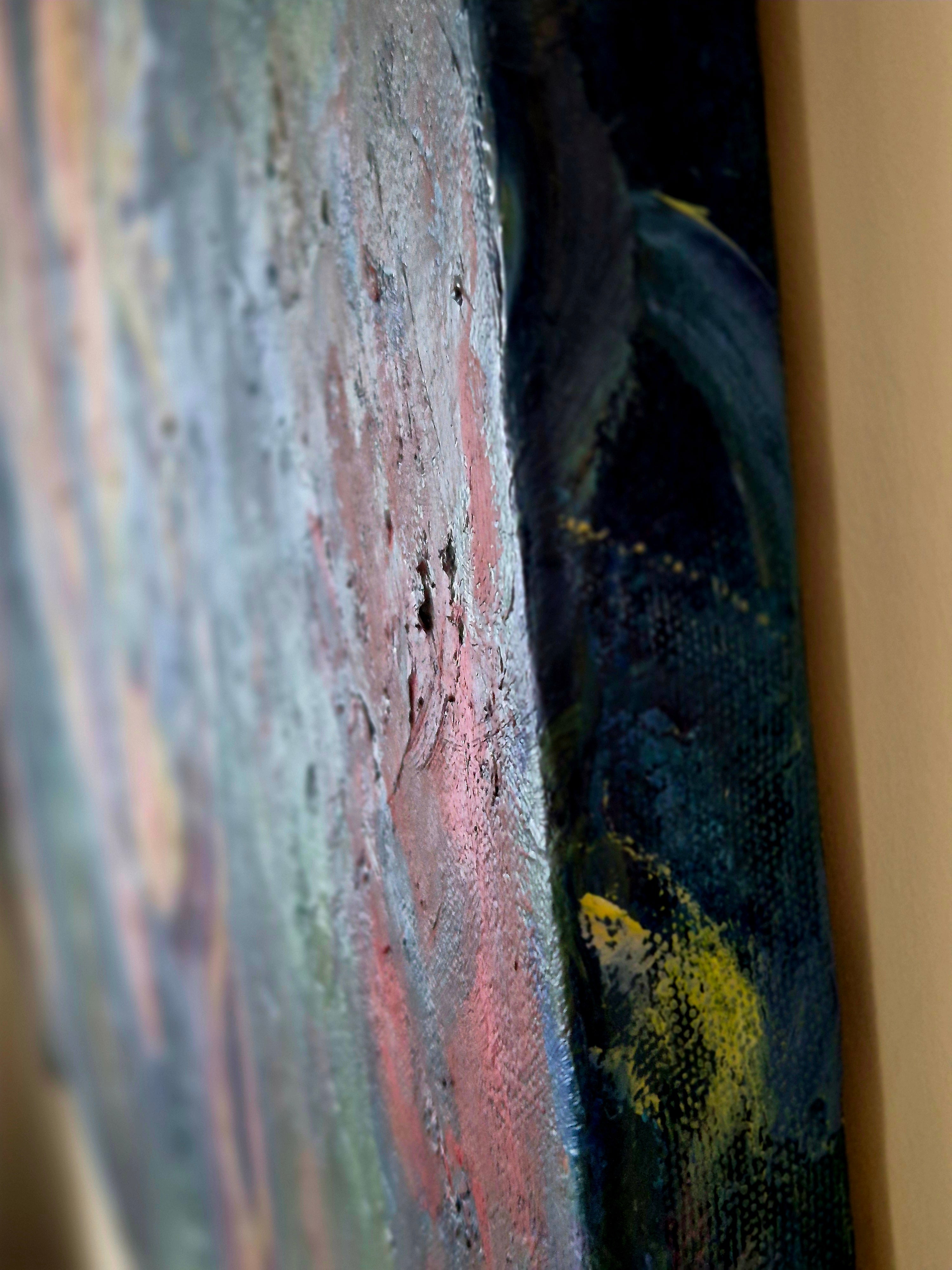 TWIGA LOVE Original Giraffe Oil Painting 40 x 30"/80 x 100 cm
