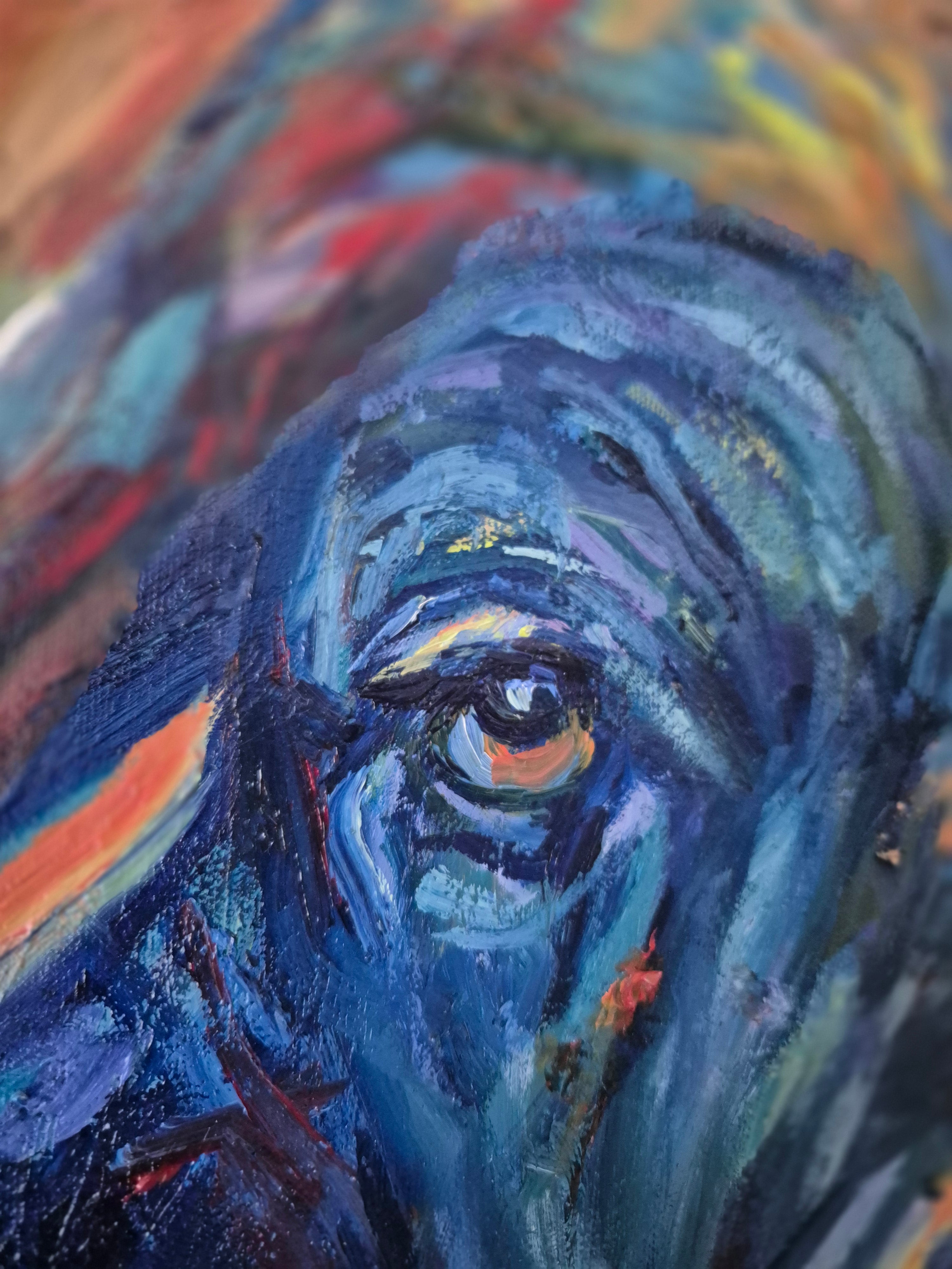 UNSHAKEABLE | Original African Buffalo Oil Painting | 40 x 30" \ 80 x 100 cm