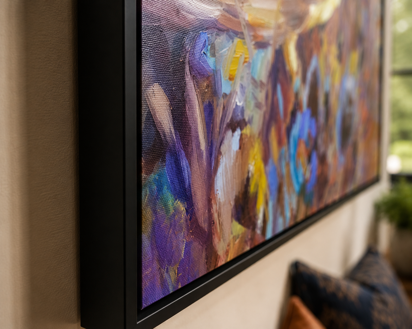 Teazel Twilight - Wall Art Framed Canvas Print