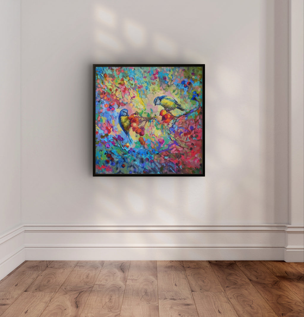 Berry Banquet Framed Canvas