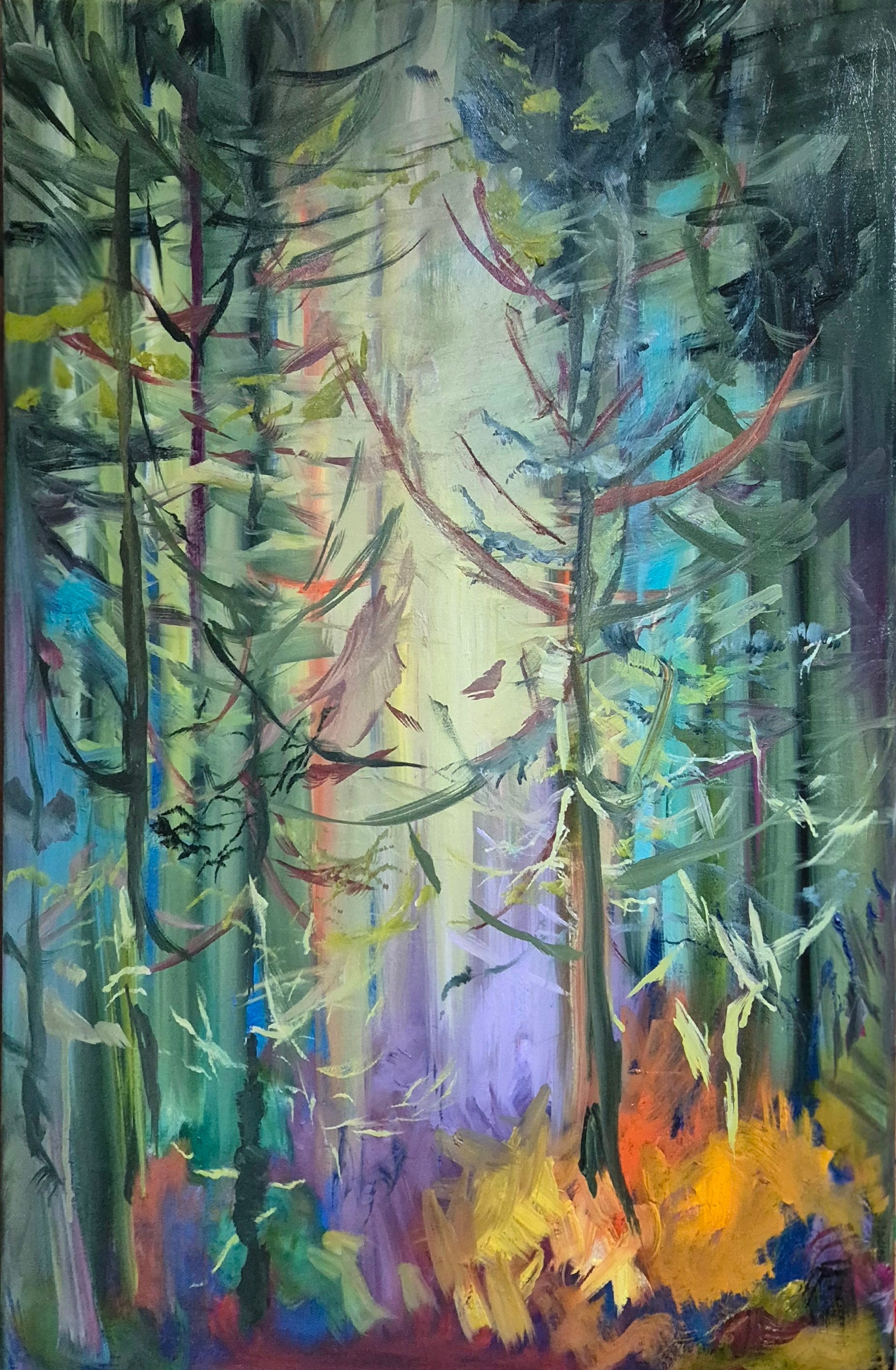 Atmospheric Woodlands Art Workshop  5th September 2026 at Ibstock - Animal Art by Susan Gardner - Contemporary Expressionist - Colourful Fine Art