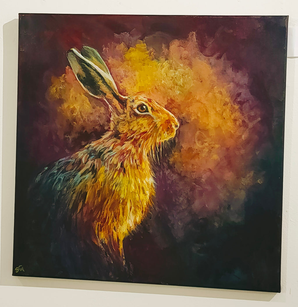 *Sold* Zephyr - Animal Art by Susan Gardner - Contemporary Expressionist - Colourful Fine Art