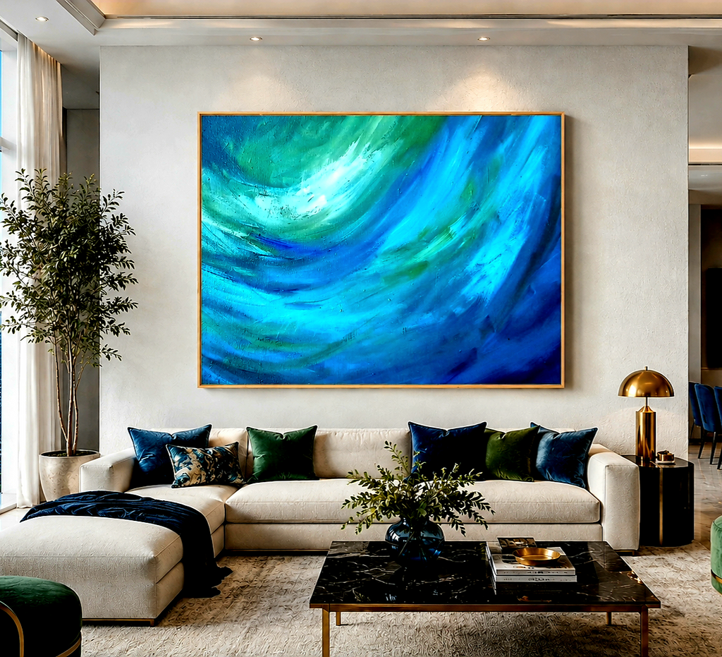 Silken Seas - Gallery Scale Art Canvas