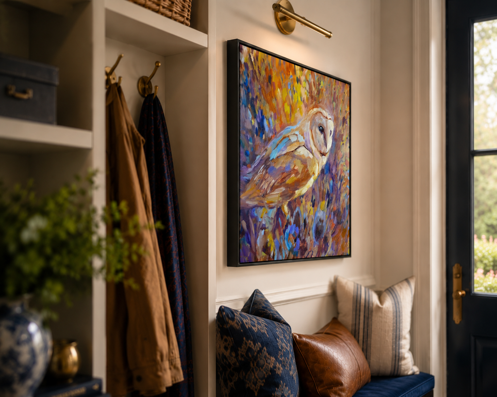 Teazel Twilight - Wall Art Framed Canvas Print