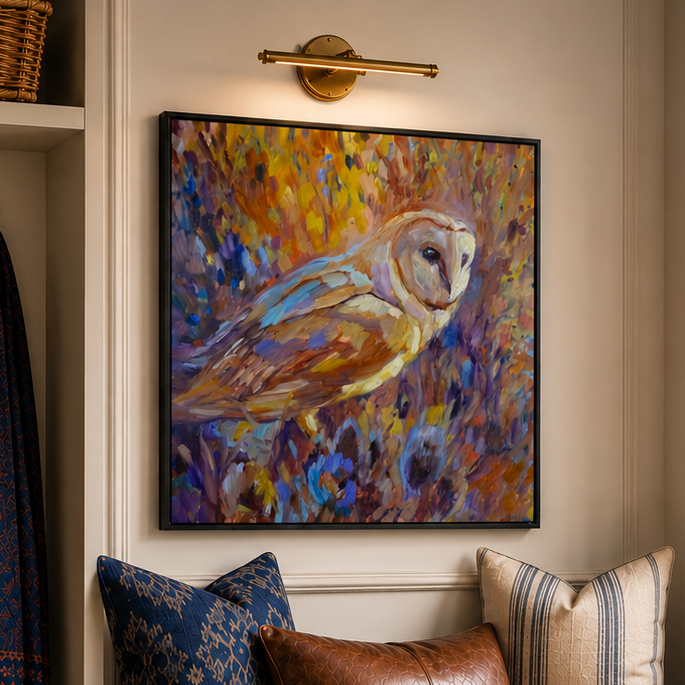 Teazel Twilight - Wall Art Framed Canvas Print