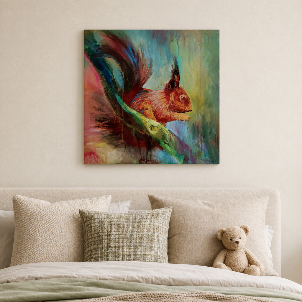 Nut Thief - Squirrel Wall Art Canvas Print