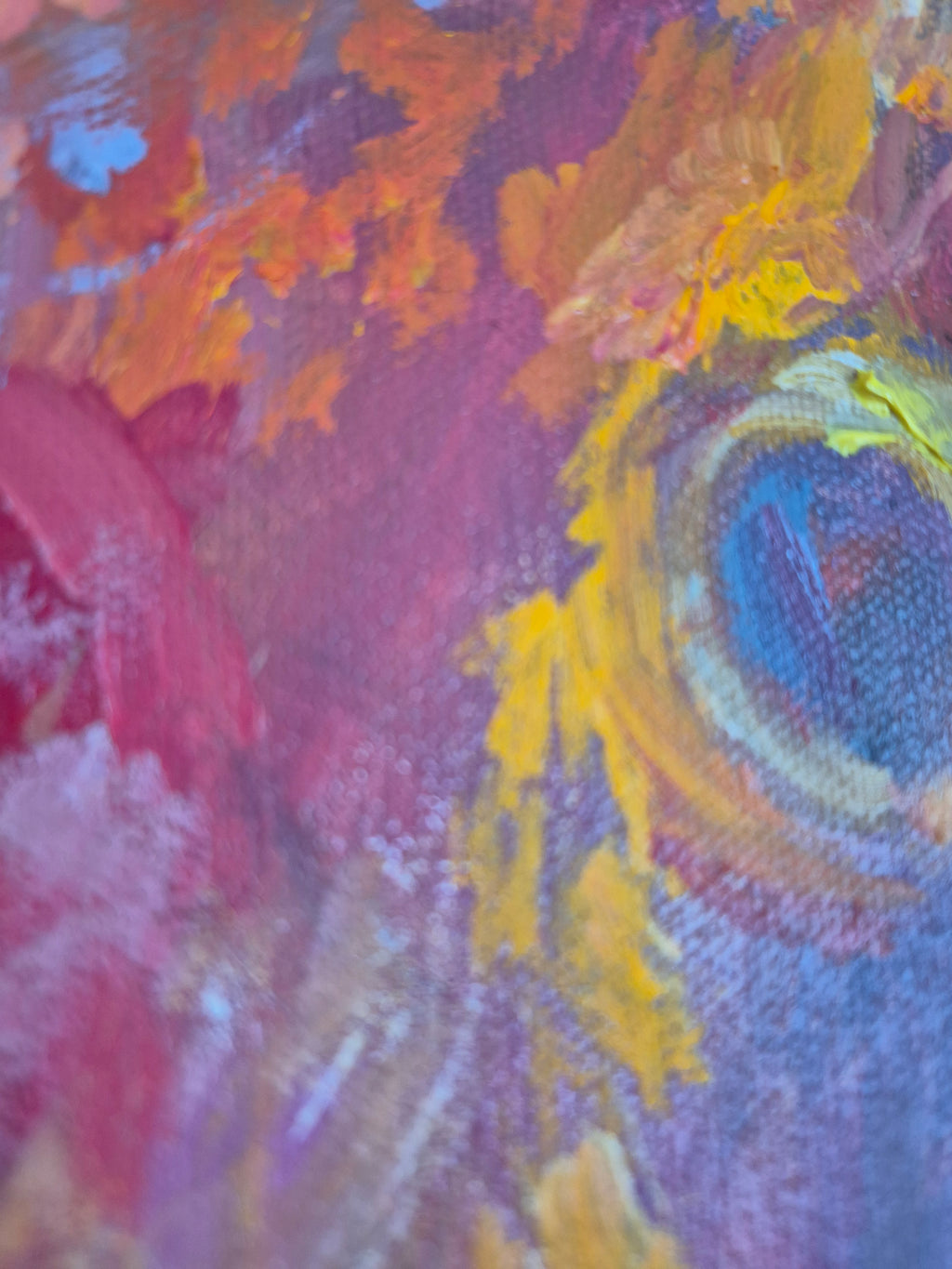 RAINBOW RIPPLE | Original Octopus Oil Painting | 24 x 24 " \ 60 x 60 cm
