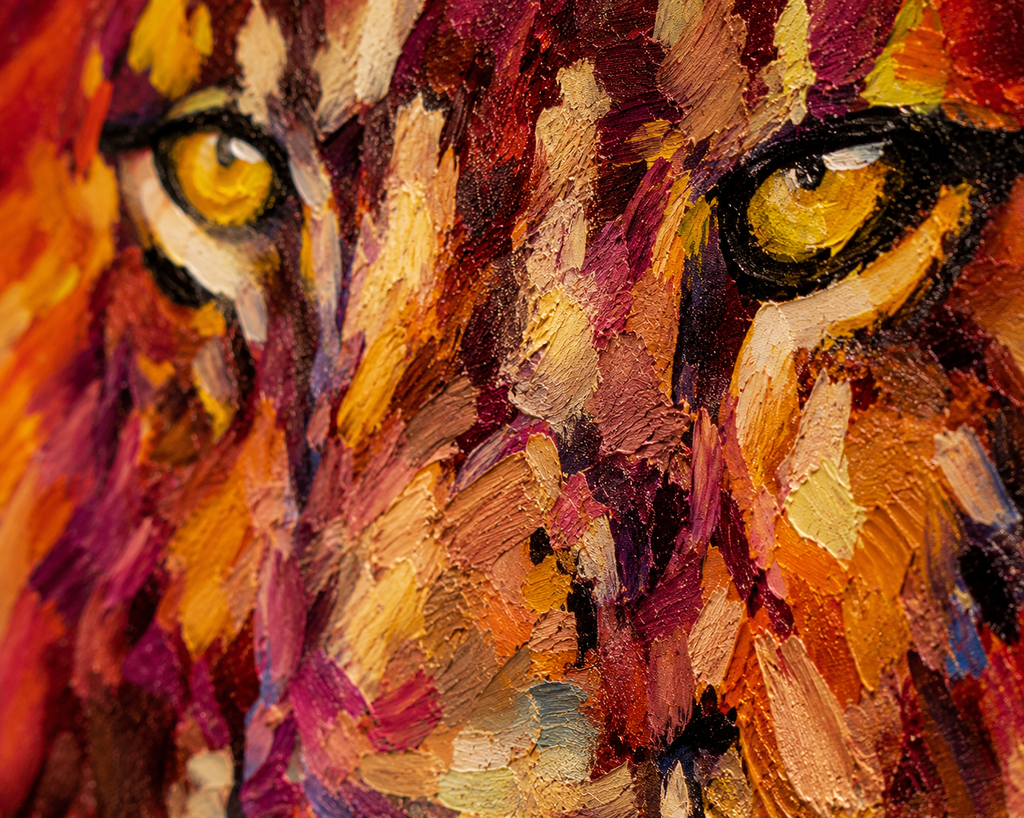 Rufus  - Lion Framed Canvas Print