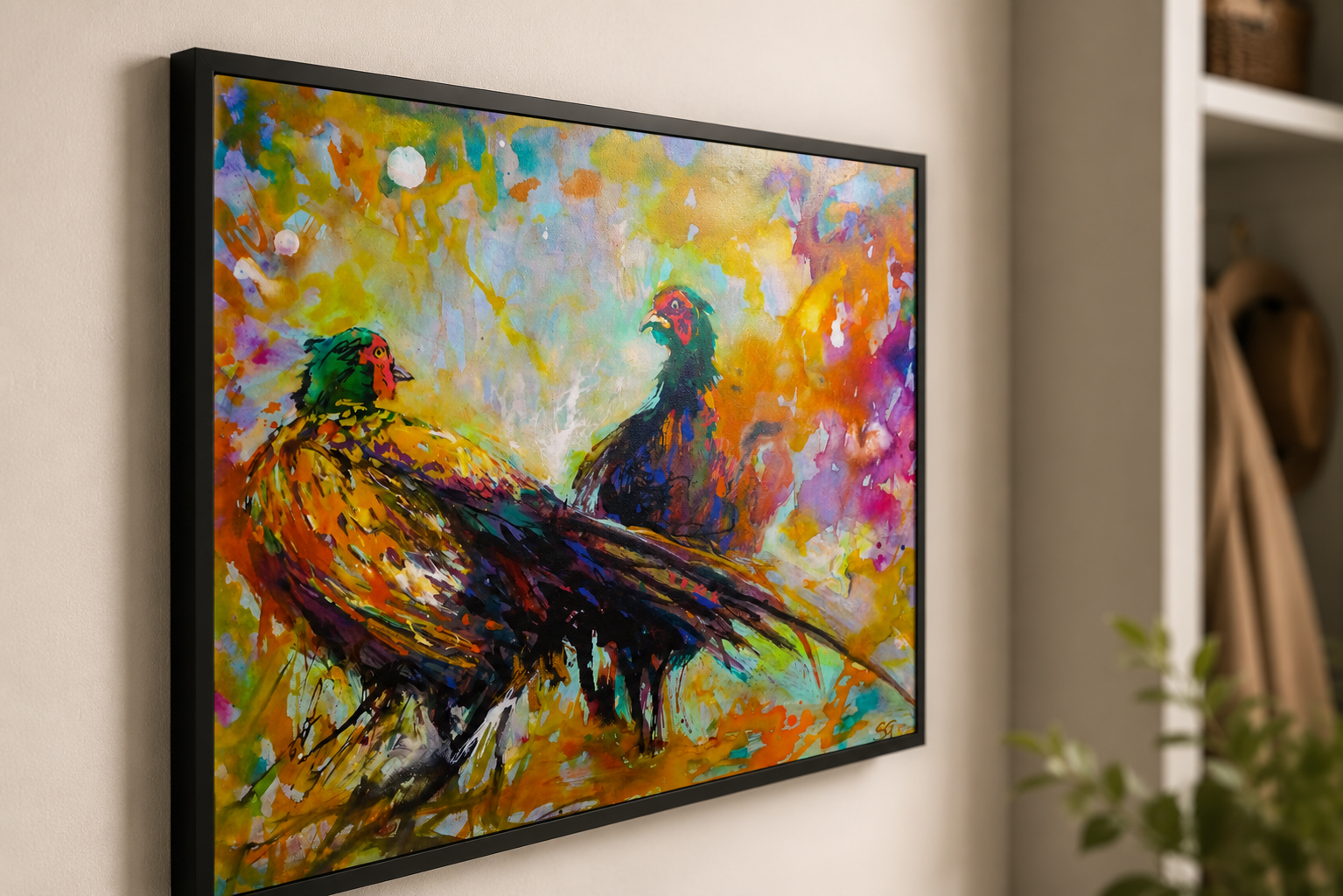 Game On - Pheasant Wall Art Framed Canvas Print