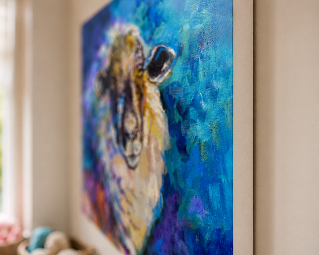 Abigail - Sheep Wall Art Canvas Print