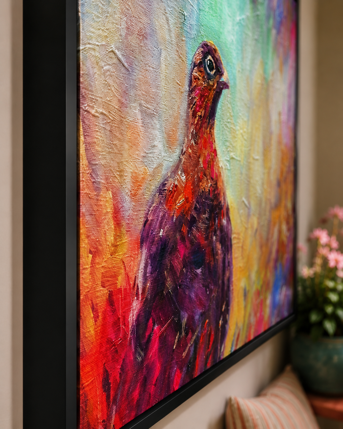 Bold as Brass - Grouse Wall Art Framed Canvas Print
