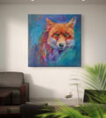 Twilight Fox Canvas - Animal Art by Susan Gardner - Contemporary Expressionist - Colourful Fine Art
