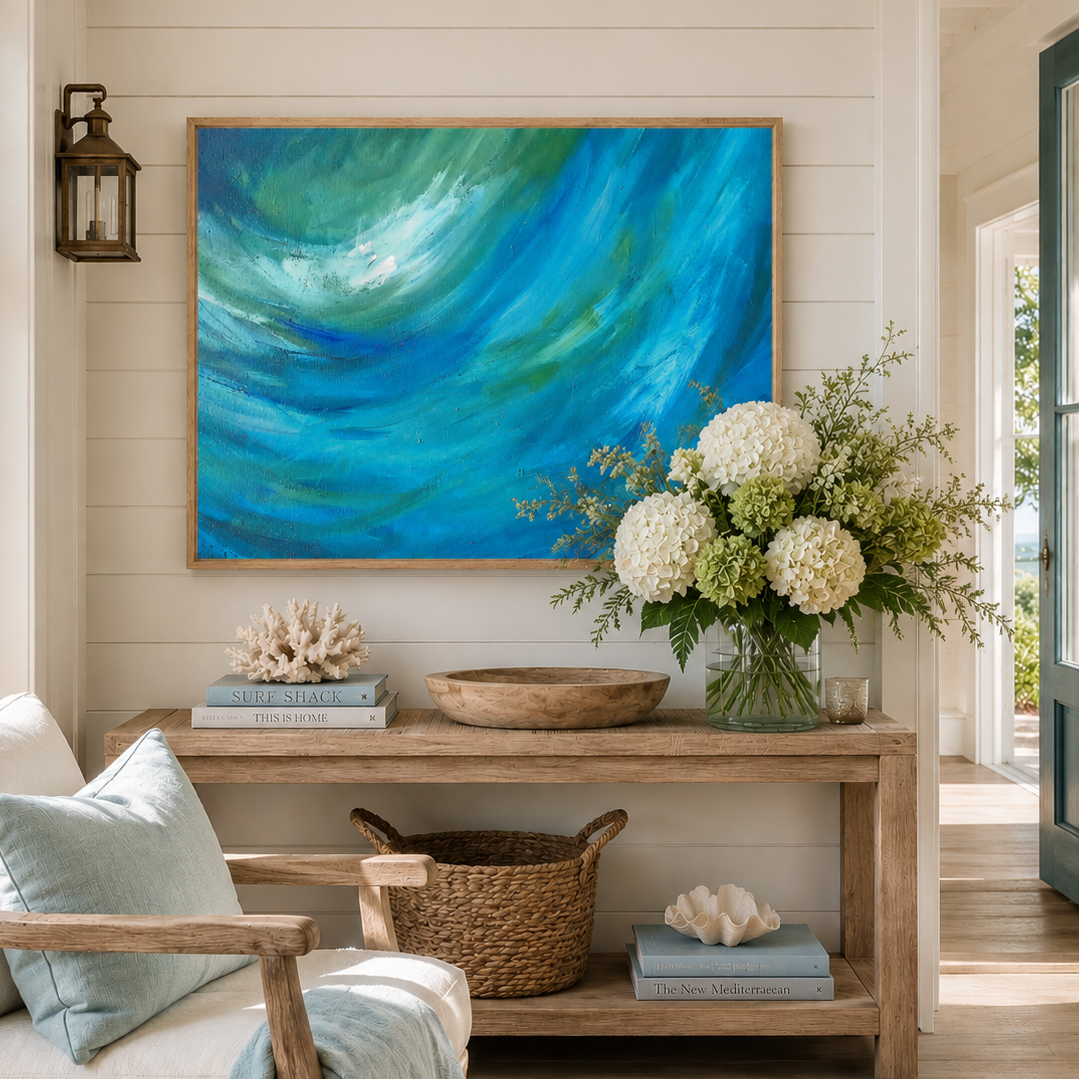 Silken Seas - Gallery Scale Abstract Art Canvas
