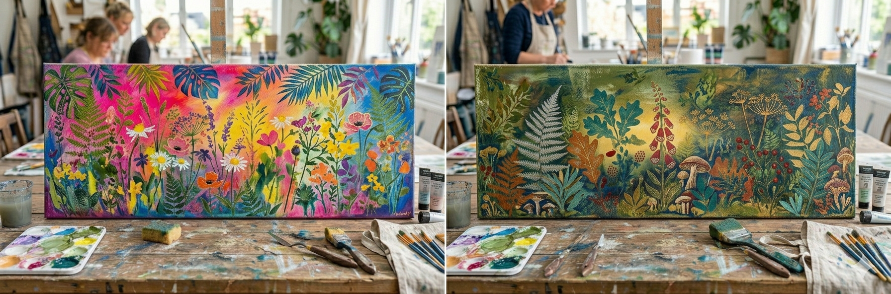 'Secret Garden'  mini workshop at Ibstock | Sat 25th July 2026 10 am-1pm - Animal Art by Susan Gardner - Contemporary Expressionist - Colourful Fine Art