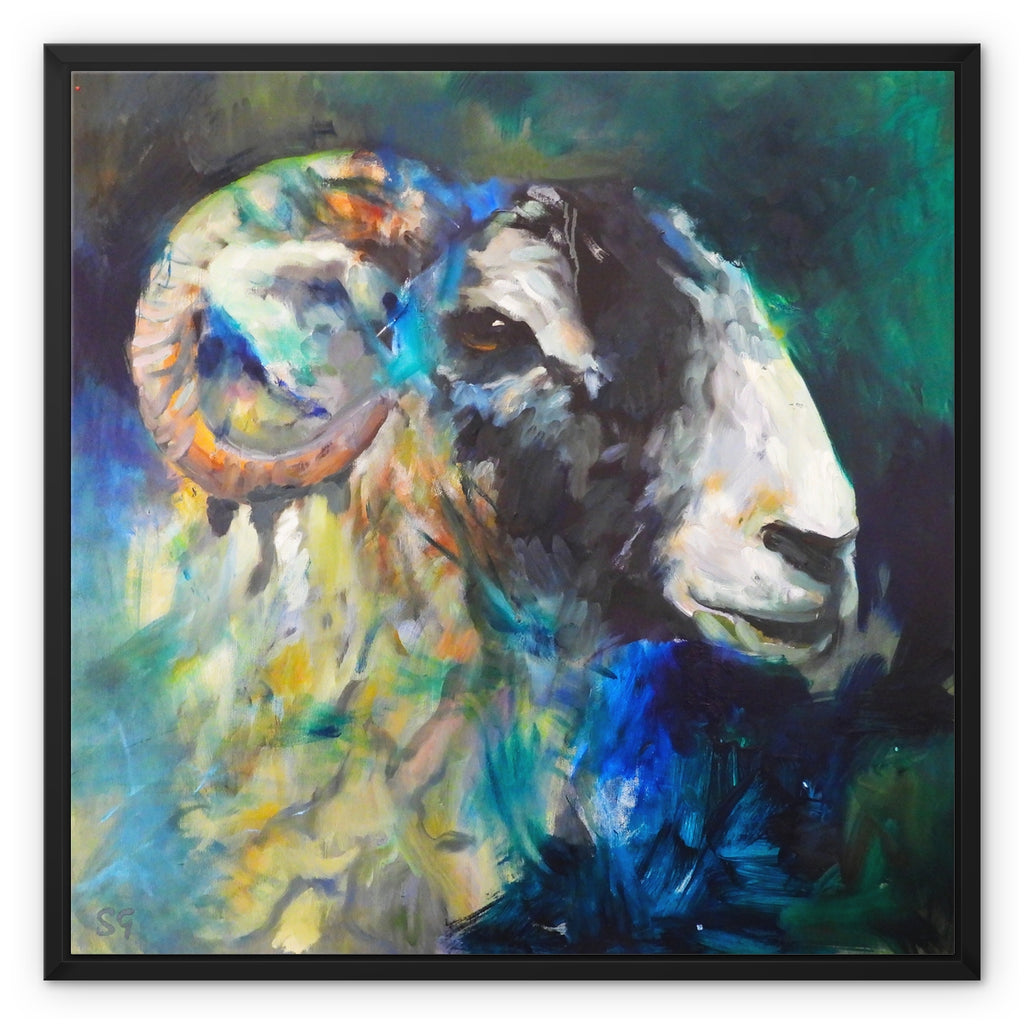 Coniston  -  Sheep Wall Art Framed Canvas Print