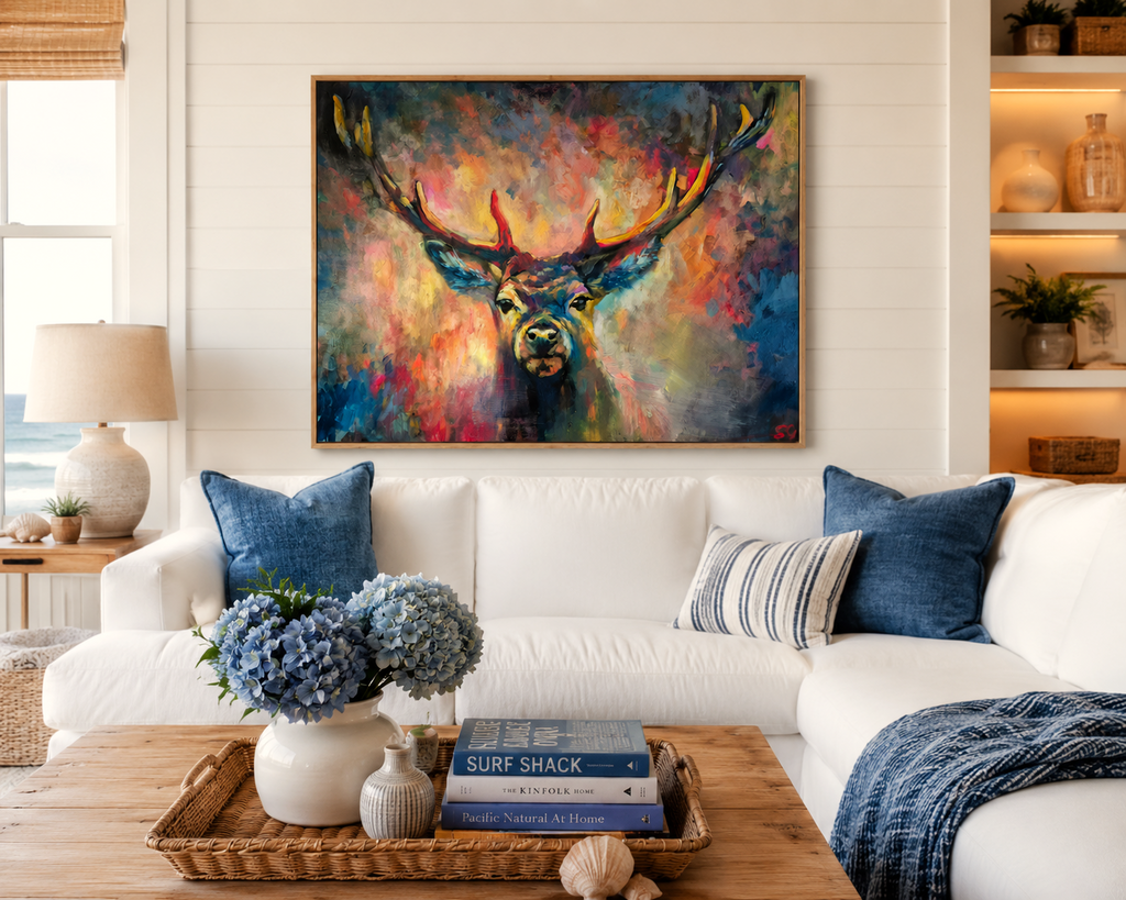 Wild Grace - Stag Gallery Scale Canvas Print
