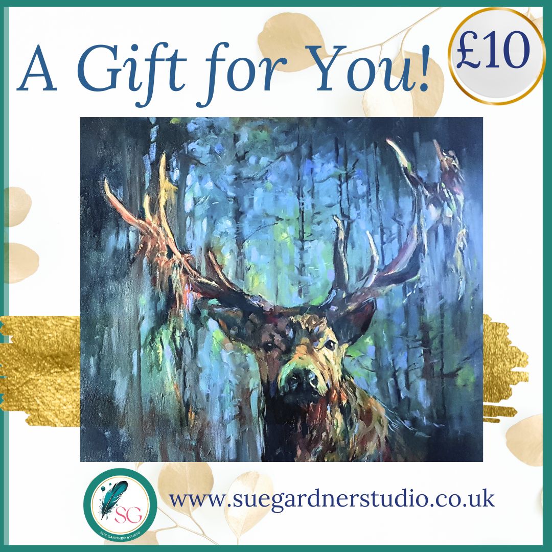 Gift Card - Sue Gardner Studio - Animal Art by Susan Gardner - Contemporary Expressionist - Colourful Fine Art