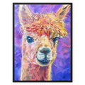 Chiquitita Framed Canvas - - susan gardner - uk artist - colourful animal art