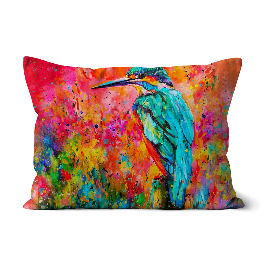 Good Vibes Cushion - Animal Art by Susan Gardner - Contemporary Expressionist - Colourful Fine Art