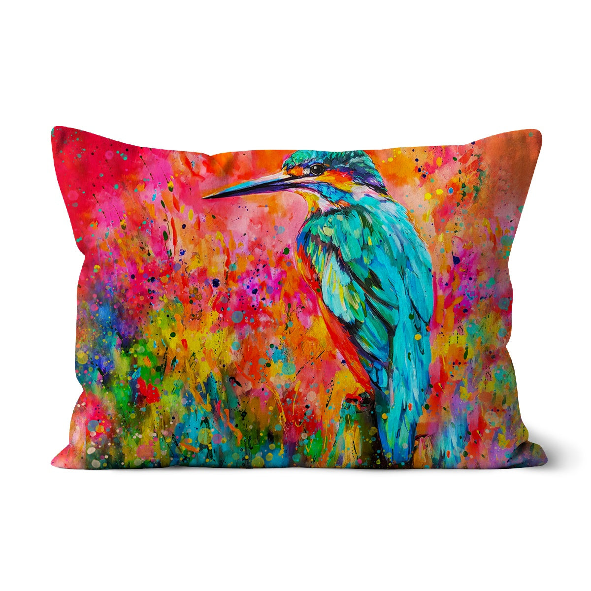Good Vibes Cushion - Animal Art by Susan Gardner - Contemporary Expressionist - Colourful Fine Art