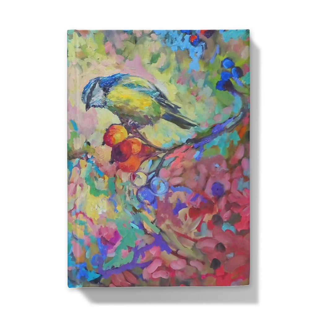 Berry Banquet Hardback Journal - Animal Art by Susan Gardner - Contemporary Expressionist - Colourful Fine Art