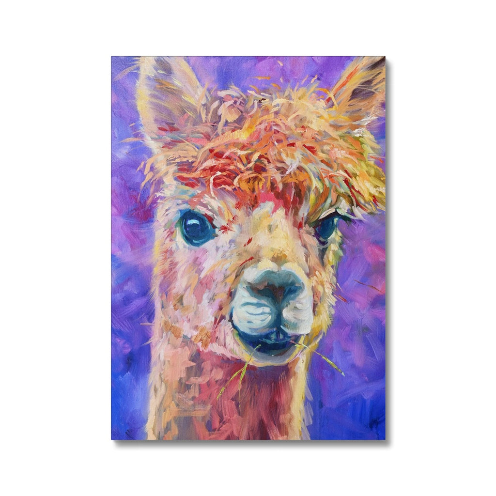 Chiquitita Canvas - - susan gardner - uk artist - colourful animal art