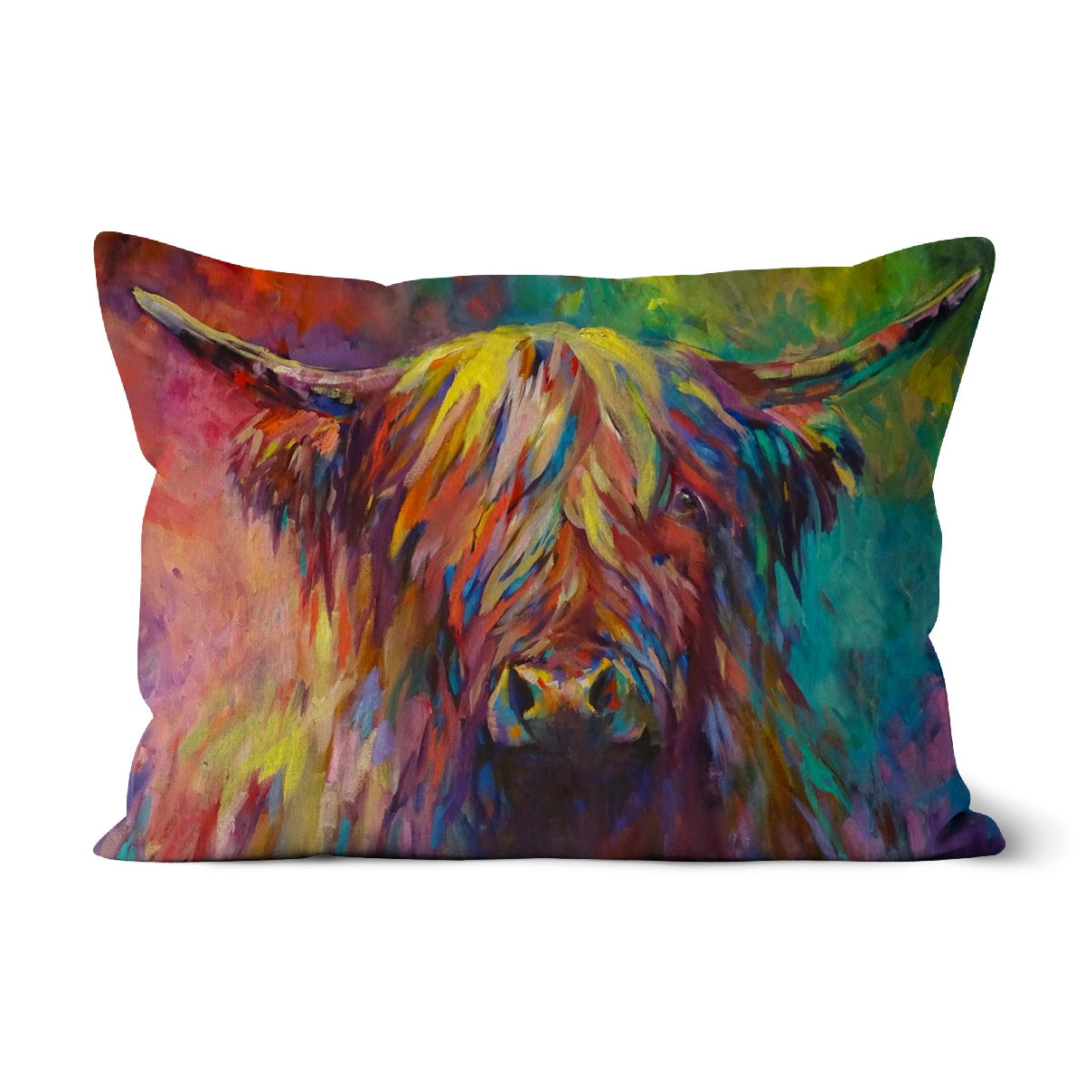 Beinn Eighe Cushion - - susan gardner - uk artist - colourful animal art