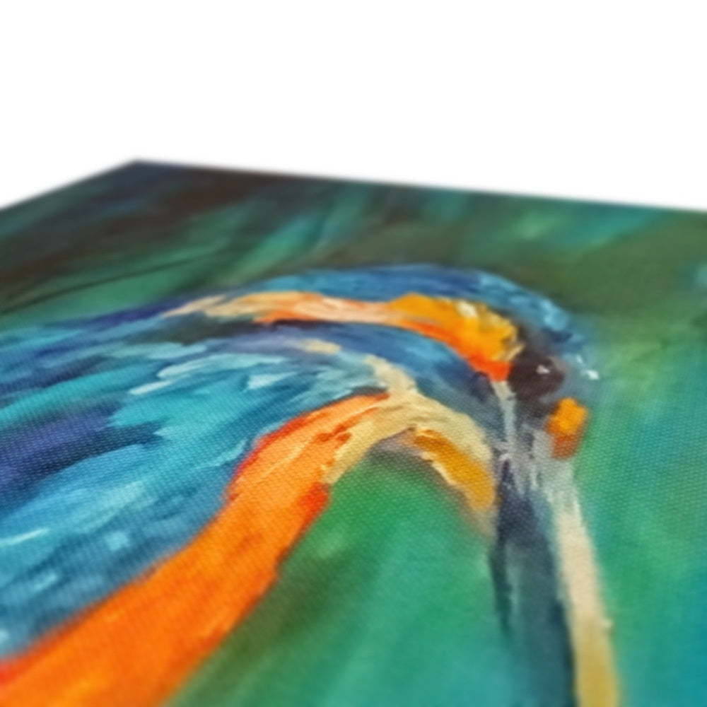 Summer Rushes Canvas - - susan gardner - uk artist - colourful animal art