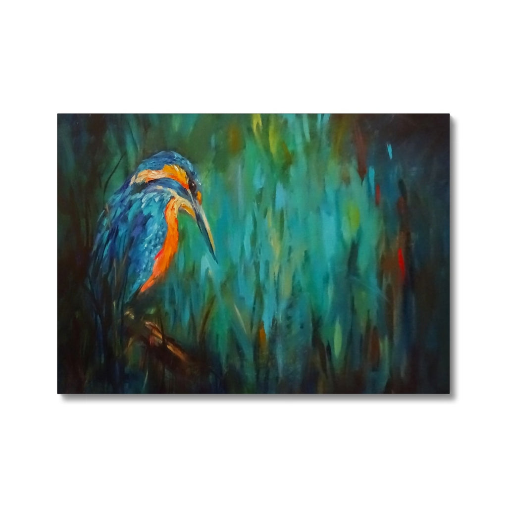 Summer Rushes Canvas - - susan gardner - uk artist - colourful animal art