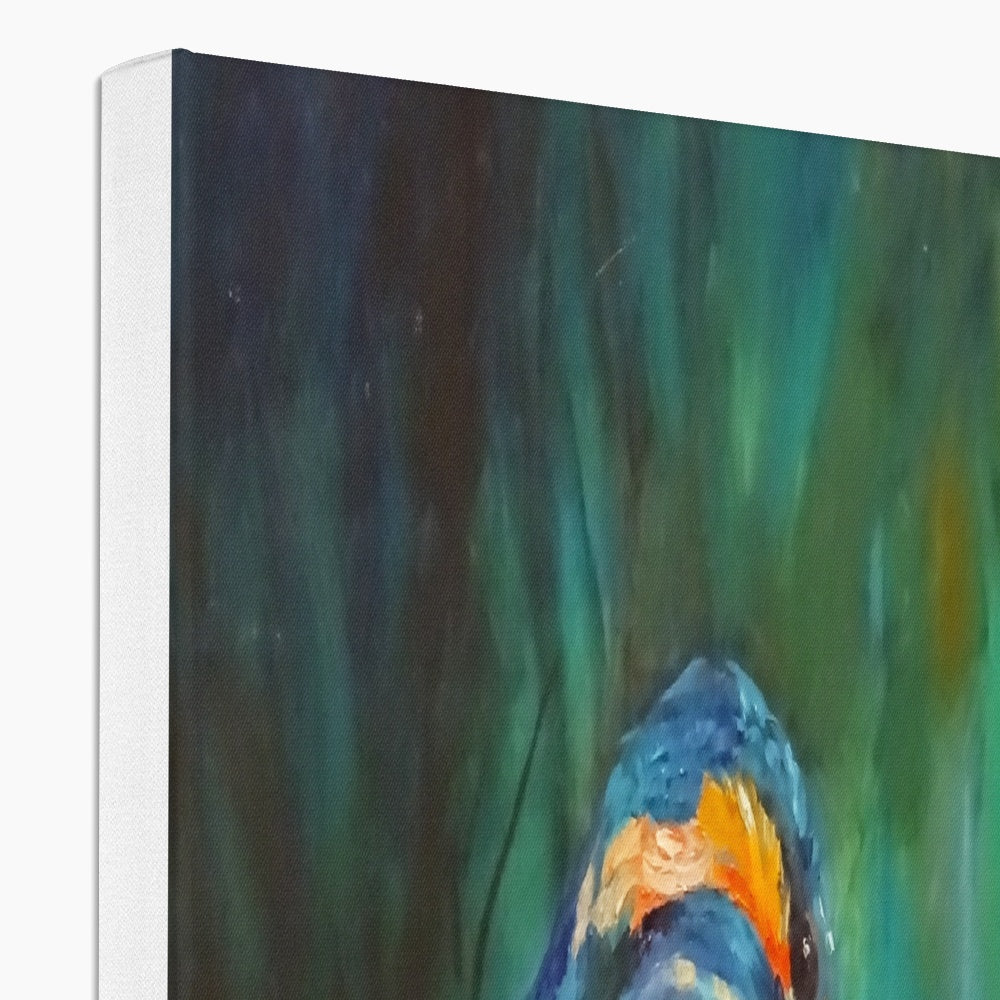 Summer Rushes Canvas - - susan gardner - uk artist - colourful animal art