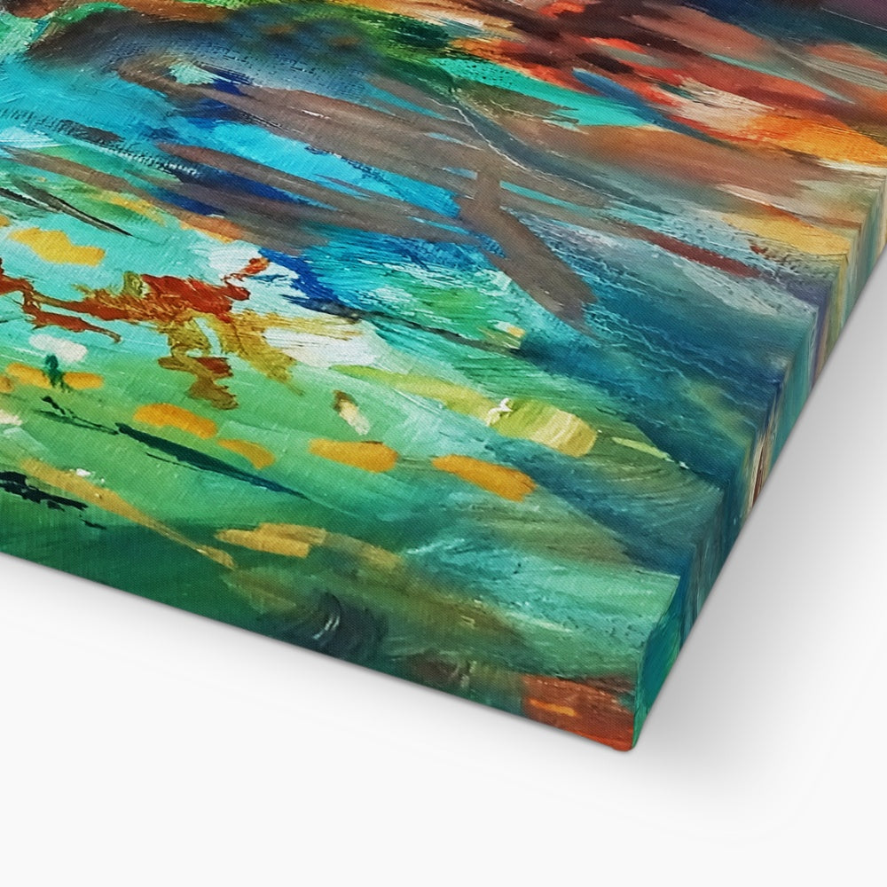 Forest Light Canvas - Animal Art by Susan Gardner - Contemporary Expressionist - Colourful Fine Art
