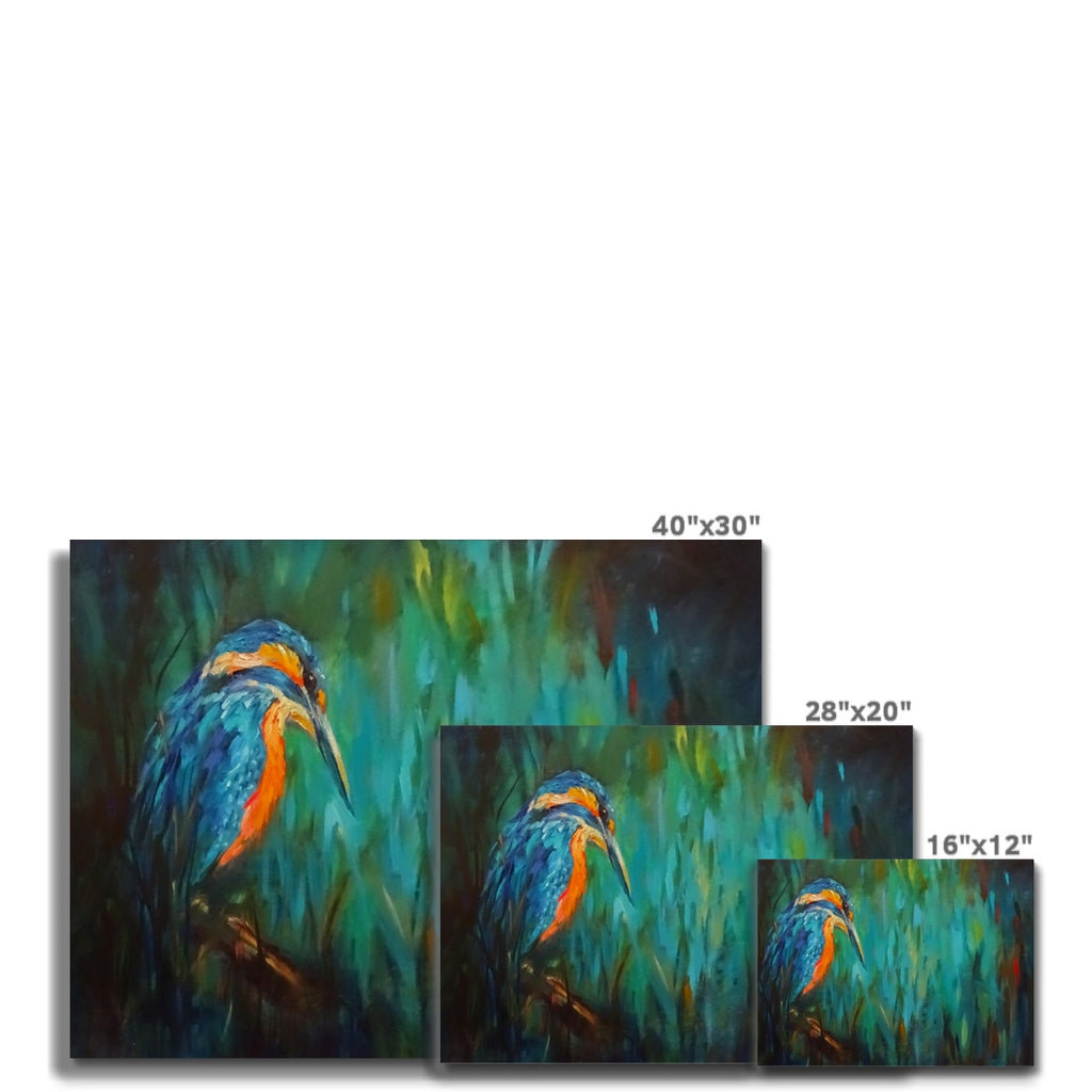 Summer Rushes Canvas - - susan gardner - uk artist - colourful animal art