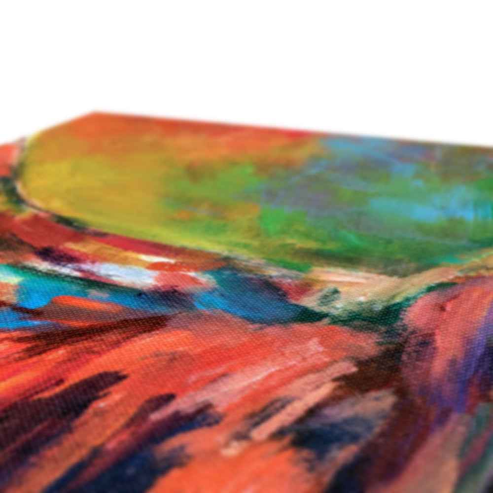 Glendevon - Highland Cow Canvas - - susan gardner - uk artist - colourful animal art