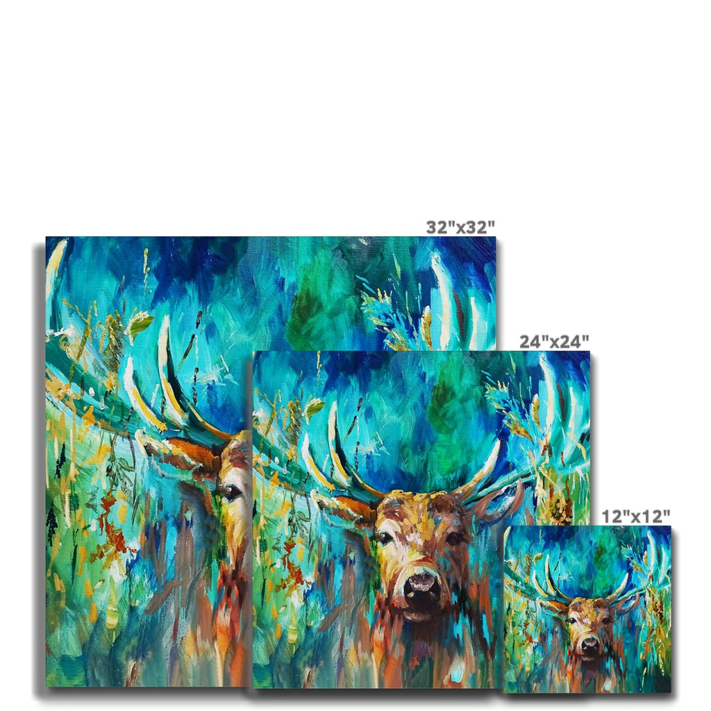 Forest Light Canvas - Animal Art by Susan Gardner - Contemporary Expressionist - Colourful Fine Art