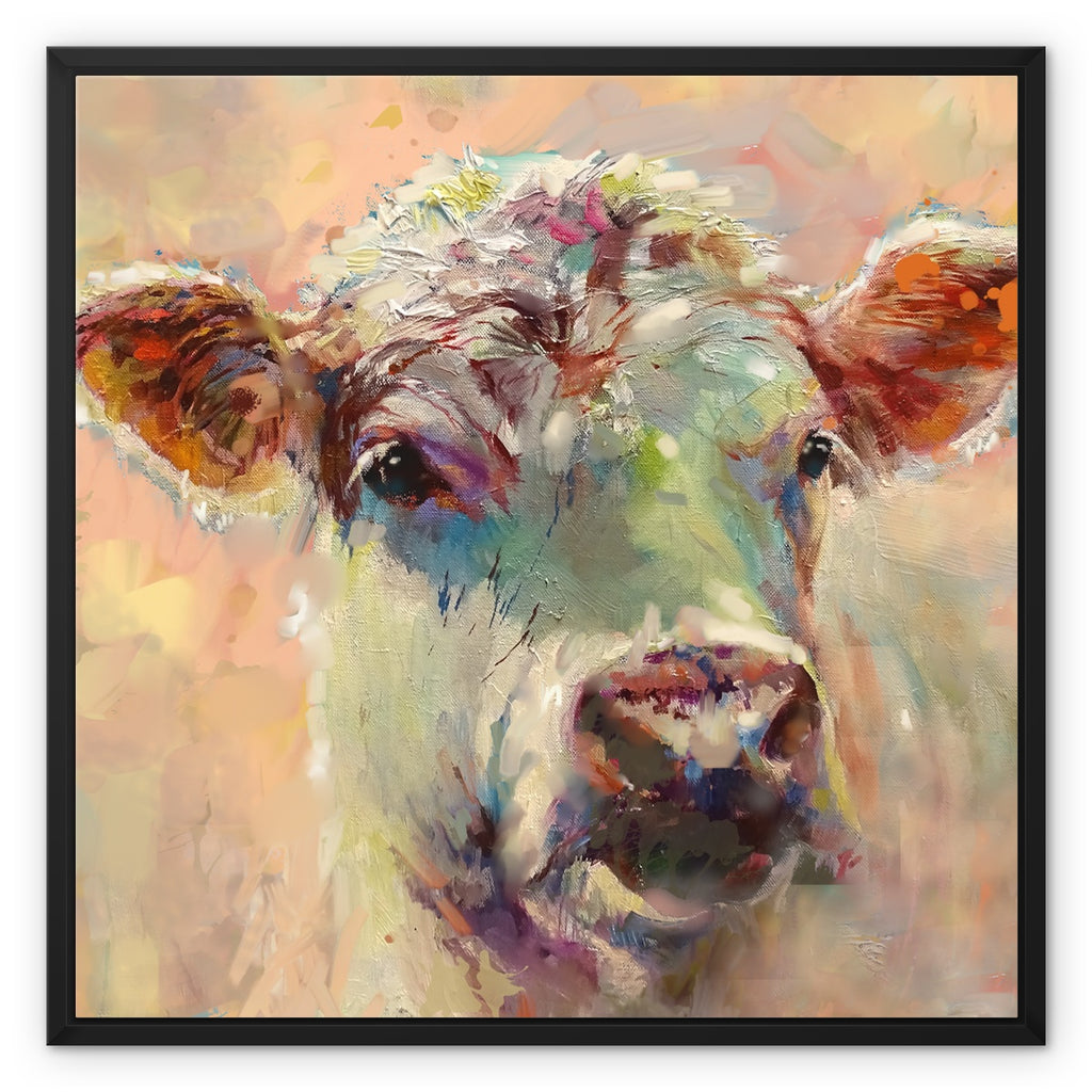 Blossom  Framed Canvas - Animal Art by Susan Gardner - Contemporary Expressionist - Colourful Fine Art