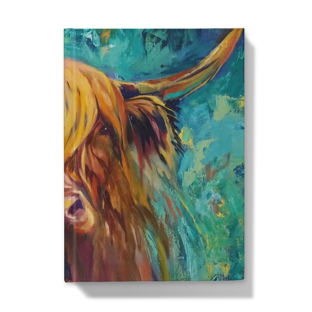Kirriemuir Hardback Journal - - susan gardner - uk artist - colourful animal art
