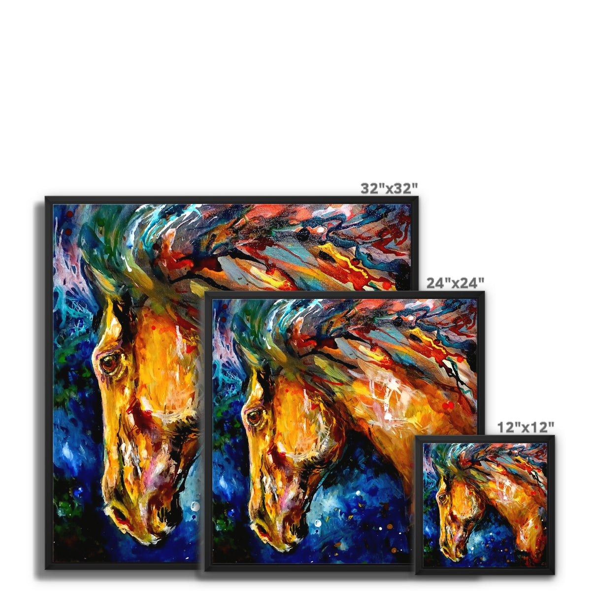 Mazarron Framed Canvas - Animal Art by Susan Gardner - Contemporary Expressionist - Colourful Fine Art