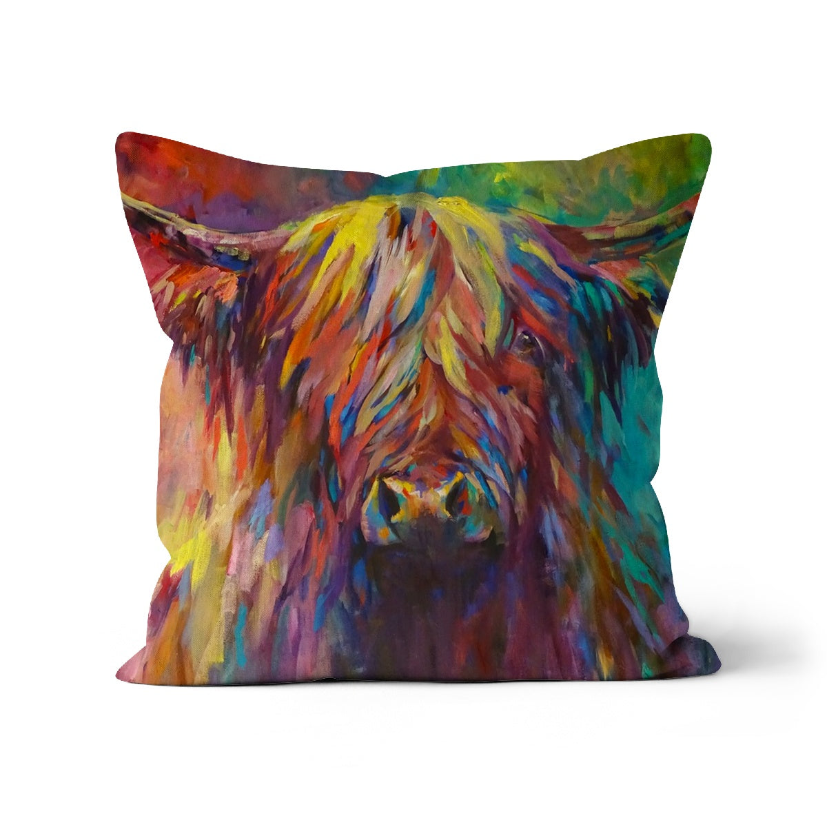 Beinn Eighe Cushion - - susan gardner - uk artist - colourful animal art