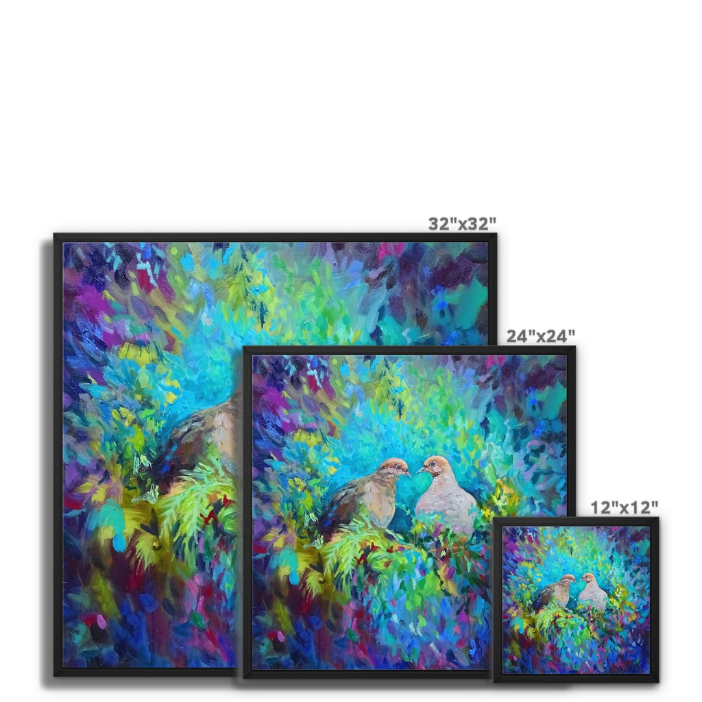 It Had To Be You Framed Canvas - - susan gardner - uk artist - colourful animal art