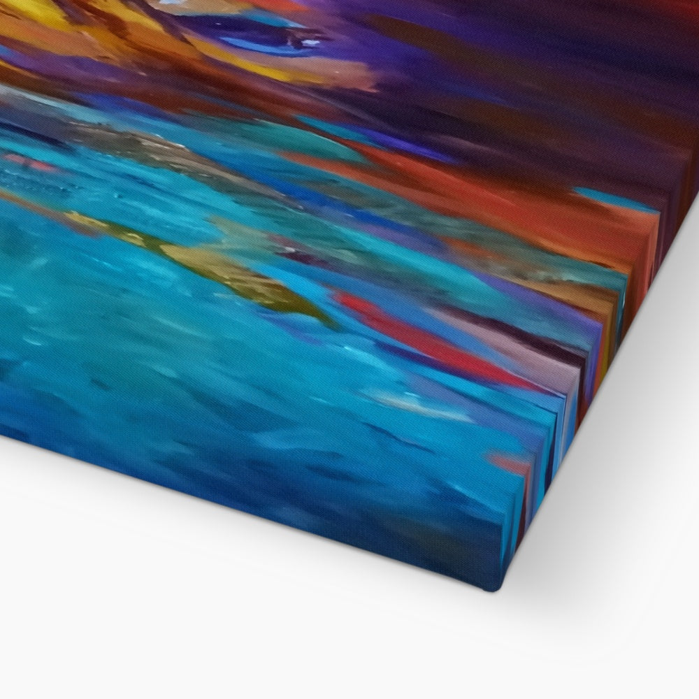Ross Canvas - - susan gardner - uk artist - colourful animal art