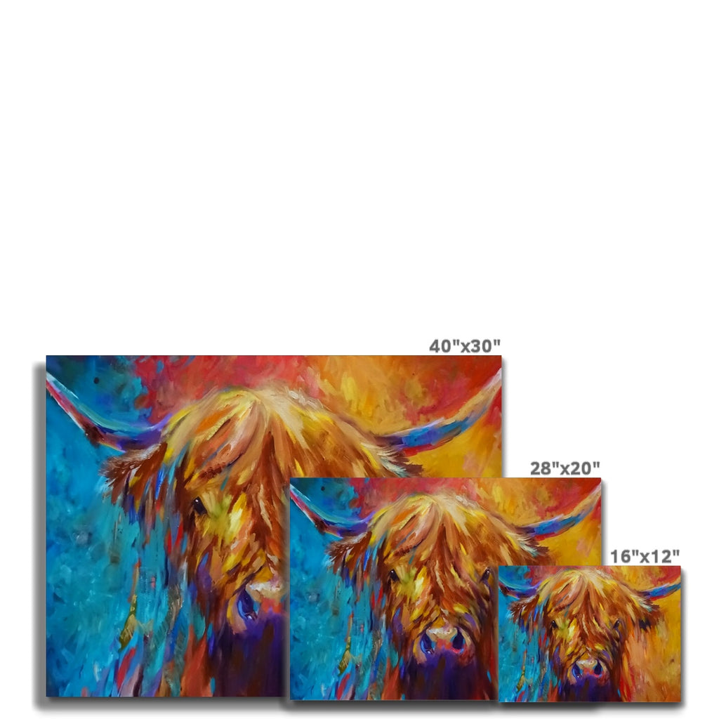 Ross Canvas - - susan gardner - uk artist - colourful animal art